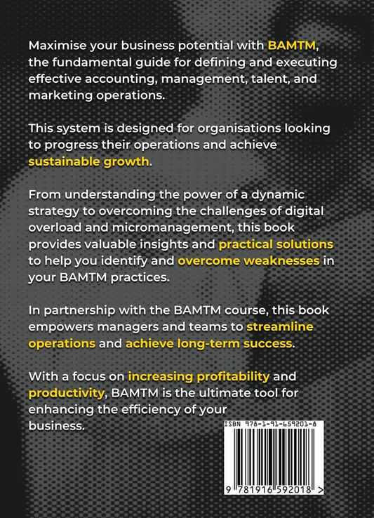 BAMTM The Operational Guide to Managing Your Business