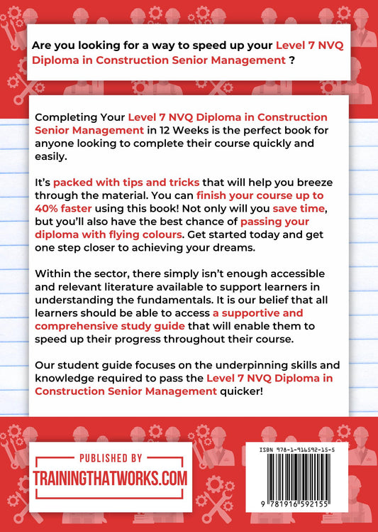 Completing Your Level 7 NVQ Diploma in Construction Senior Management in 12 Weeks