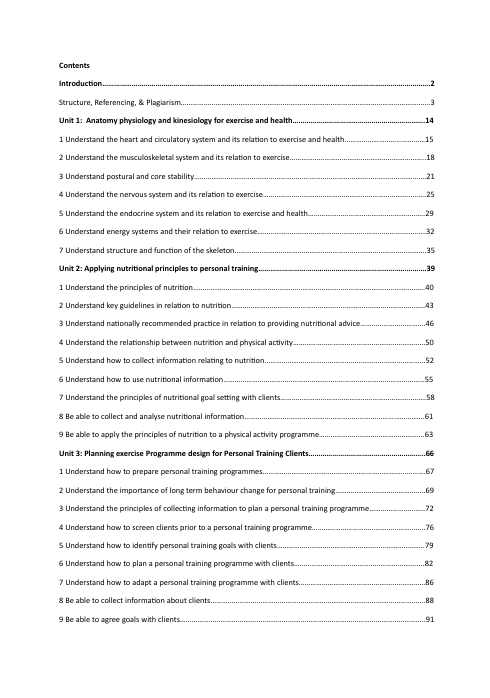Level 3 Certificate in Planning and Delivering Personal Training e-book