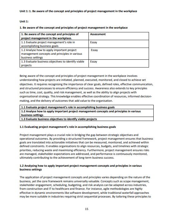 Completing Your Level 7 Diploma in Project Management