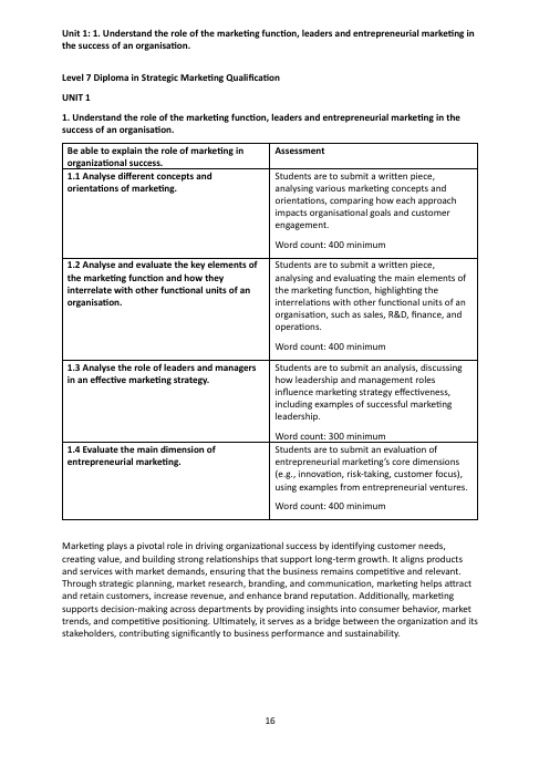 Completing Your Level 7 Diploma in Strategic Marketing