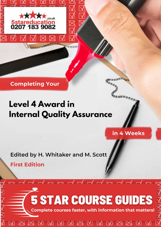 Completing Your Level 4 Award in Internal Quality Assurance in 4 Weeks