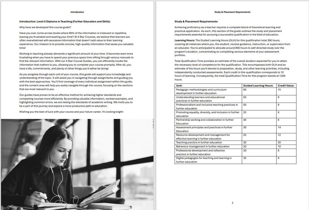 Completing Your Level 5 Diploma in Teaching (Further Education and Skills) Course Guide
