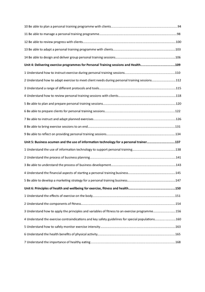Level 3 Certificate in Planning and Delivering Personal Training e-book