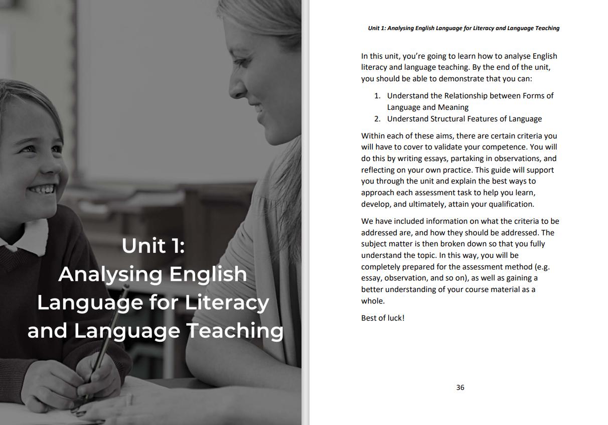 Completing Your Level 3 Award in English for Literacy and Language Teaching in 4 Weeks